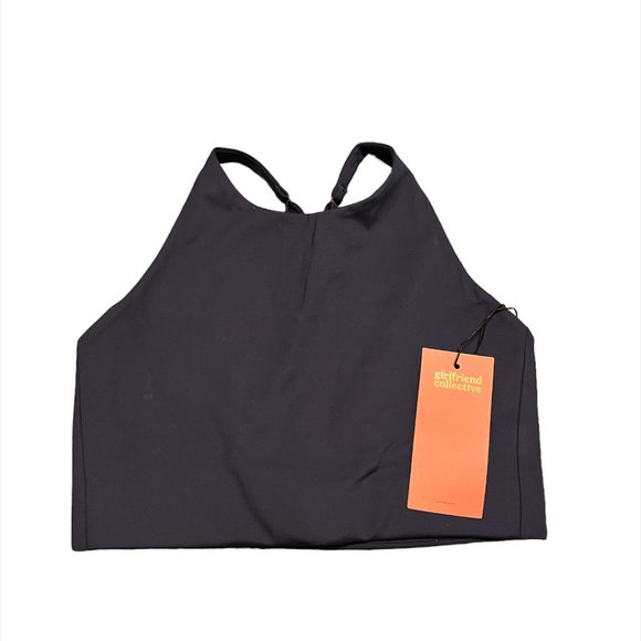 NWT  Girlfriend Collective   Midnight  Topanga  Halter  Sport Bra - Picture 3 of 4